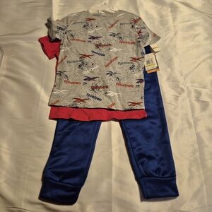 Reebok Kids Set - Gray, Red, and Blue New Size 5/6